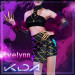 League of Legends lol evelynn black Sexy style cosplay costumes
