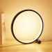25CM LED Table Lamp For Bedroom Circular Desk Lamp For Living Room Black/White USB Dimmable Bedside Lamp Round Night Light Decor 