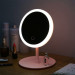 LED Makeup Mirrors with Ring Light HD Vanity Mirrors Smart Touch Control Illuminated Stand Up Desk Table Mirror USB Charge