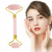 Natural Rose Quartz Massage Roller GuaSha Board Facial Anti-wrinkle Tools Set