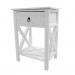 New Modern Set of 2 PCS Night Stand End Side Bedside Table Organizer Wood White