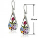 Pretty Rose 925 Silver Drop Earrings for Women Jewelry A Pair/set Gift