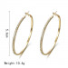 Elegant 925 Silver,Gold,Rose Gold Hoop Earrings for Women Jewelry A Pair/set