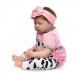 22" Handmade Reborn Baby Toy Newborn Lifelike Silicone Vinyl Babies Girl Dolls