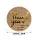 New 500Pcs Round Thank You For Supporting Handmade Food Craft Labels Stickers