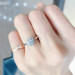 Elegant Flower White Sapphire 925 Silver Rings Women's Wedding Jewelry Size 6-10