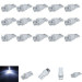 10PCS T10 Car White Bright LED 194 SMD 0.2W Wedge Side light Bulb lamp 12V