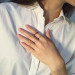 2mm Thin Stackable Ring Stainless Steel Plain Band for Women Girl Size 3-12
