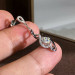 Elegant 925 Silver Drop Earrings for Women Jewelry White Sapphire Gift