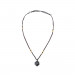 Women Men Black Natural Tourmaline Stone Pendant Necklace Crystal Gem Specimen
