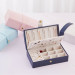 Jewelry Box Organizer Case Portable Travel Jewelry Earring Storage PU Leather