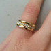 Women 925 Silver,Gold Ring White Sapphire Wedding Jewelry Rings Size 6-10
