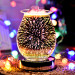 3D Glass Electric Firework Oil Wax Melt Burner Fragrance Aroma Touch Lamp 1 P C