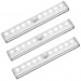 3PC Wireless Battery Powered PIR Motion Sensor Wall Wardrob LED Night Light Lamp