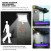 100 LED Solar Powered PIR Motion Sensor Outdoor Garden Light Security Flood Lamp